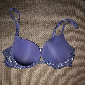 Dark Blue Gap Body Plunge Demi Bra